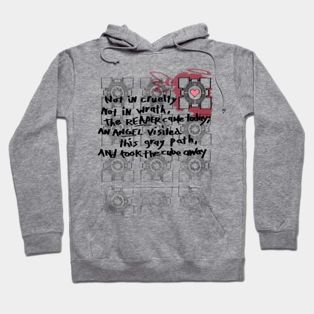 Companion Cube graffiti Hoodie by NakaCooper